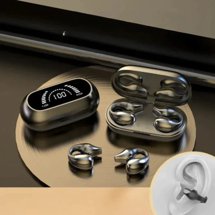 Fone De Ouvido Bluetooth - EarClips De Condução Óssea